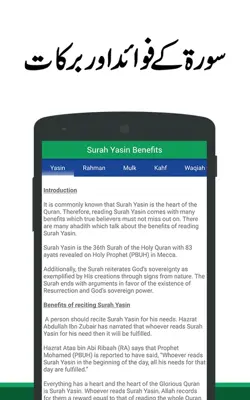 Surah Yasin Urdu android App screenshot 5